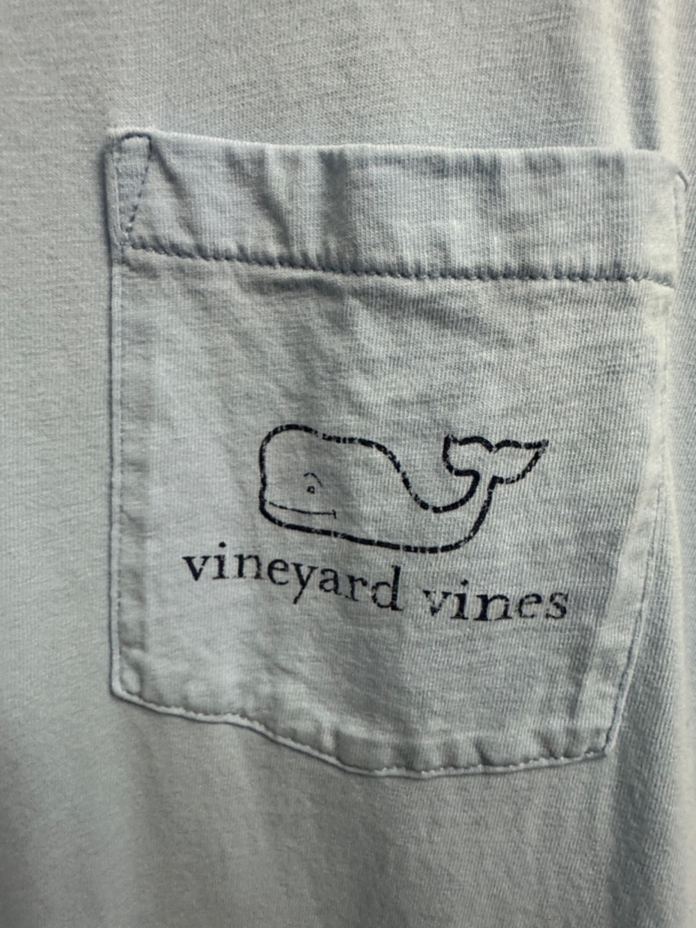 Vineyard Vines Light Blue Long-Sleeve Pocket Tee - Picture 2 of 7